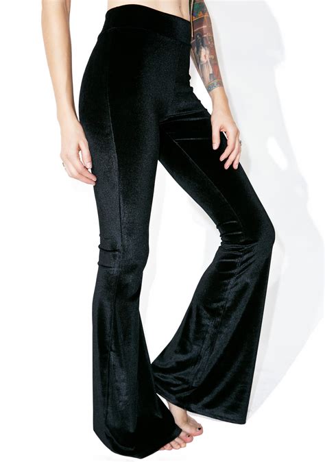 velvet flare pants